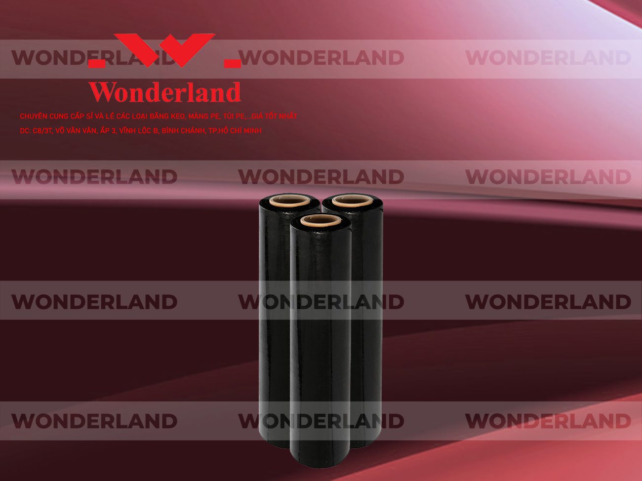 MÀNG PE ĐEN 1.8KG LÕI 200G WONDERLAND GIÁ TỐT