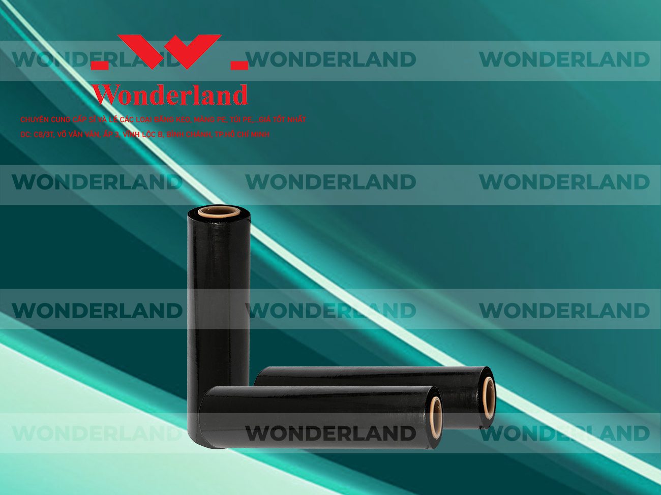 MÀNG PE ĐEN 1.9KG LÕI 200G WONDERLAND GIÁ TỐT