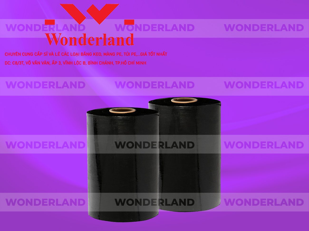 MÀNG PE ĐEN 10.1KG LÕI 500G WONDERLAND CHẤT LƯỢNG TỐT NHẤT