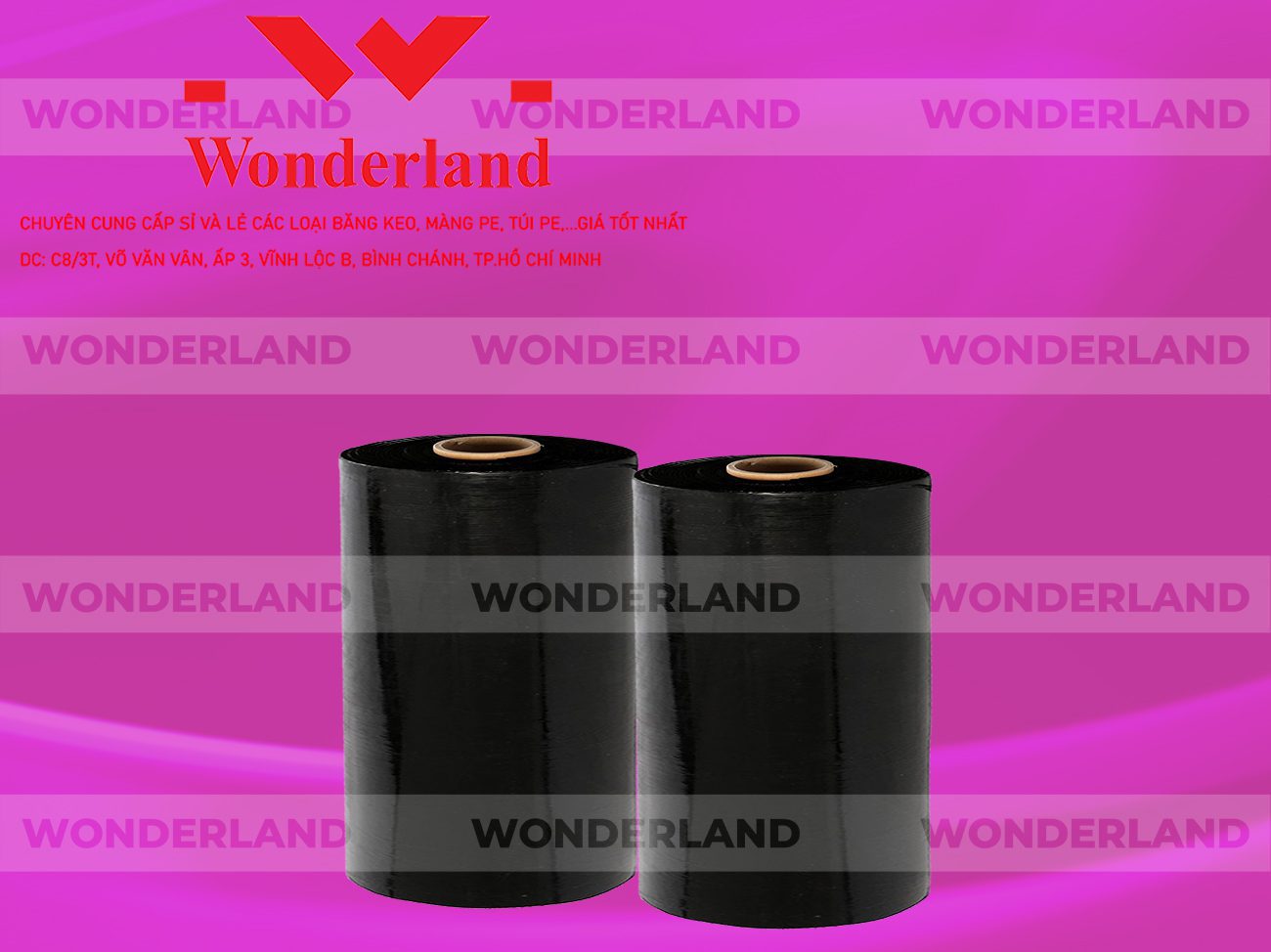 MÀNG PE ĐEN 10.2KG LÕI 500G WONDERLAND CHẤT LƯỢNG TỐT NHẤT