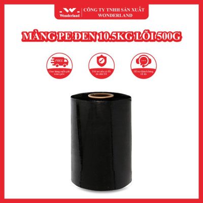 MÀNG PE ĐEN 10.5KG LÕI 500G WONDERLAND