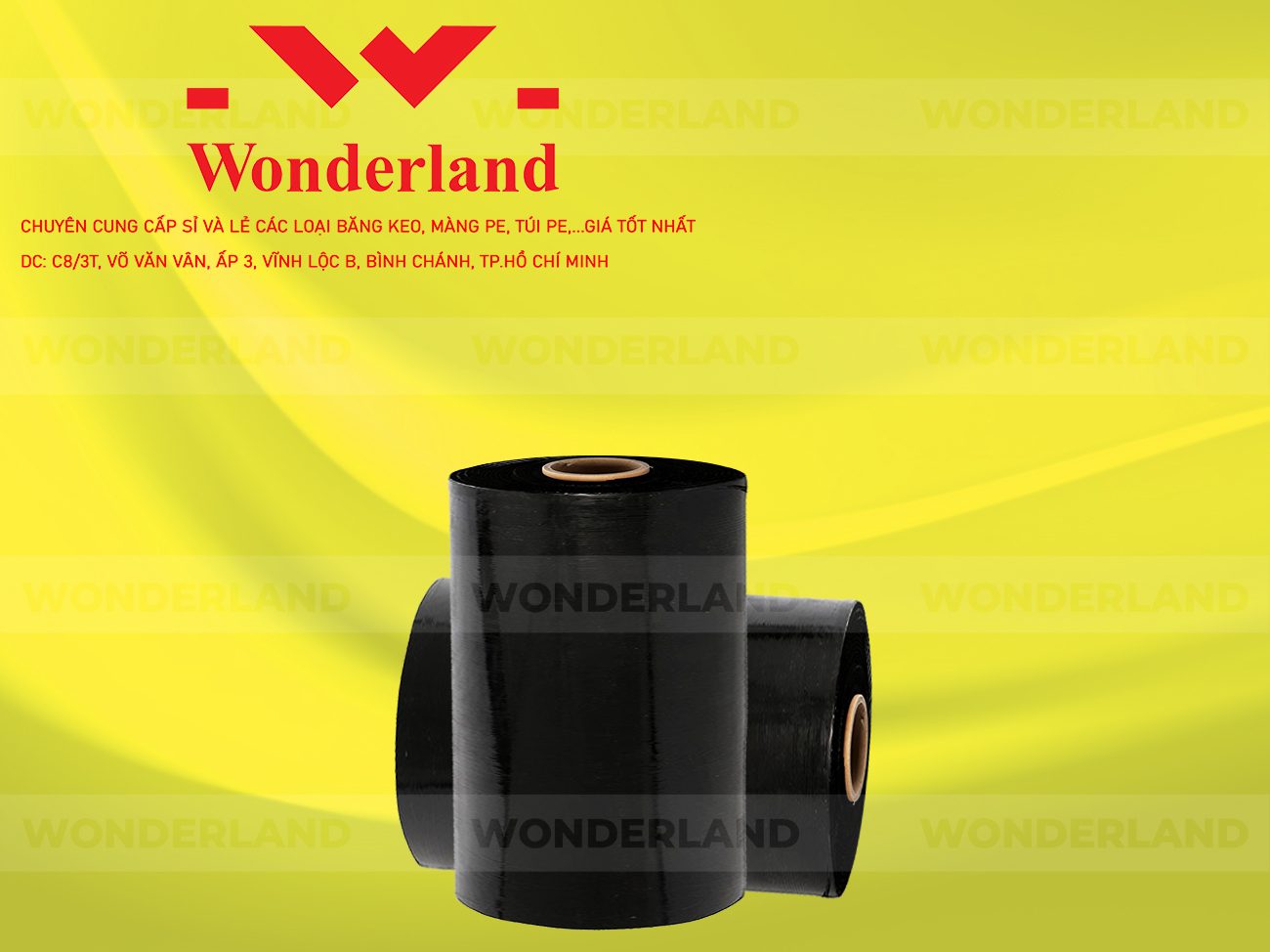 MÀNG PE ĐEN 10.5KG LÕI 500G WONDERLAND CHẤT LƯỢNG TỐT NHẤT