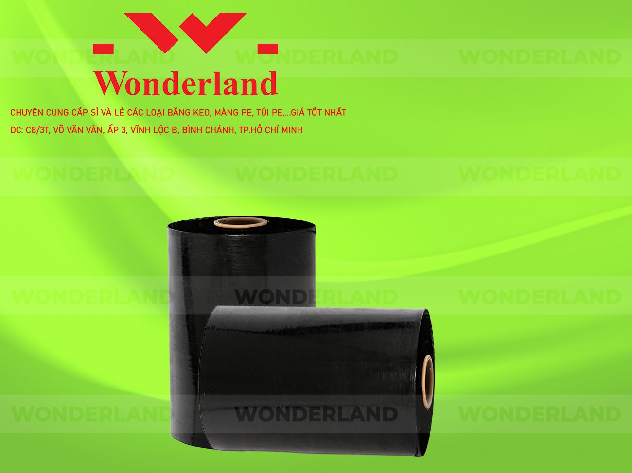 MÀNG PE ĐEN 10.6KG LÕI 500G WONDERLAND CHẤT LƯỢNG TỐT NHẤT