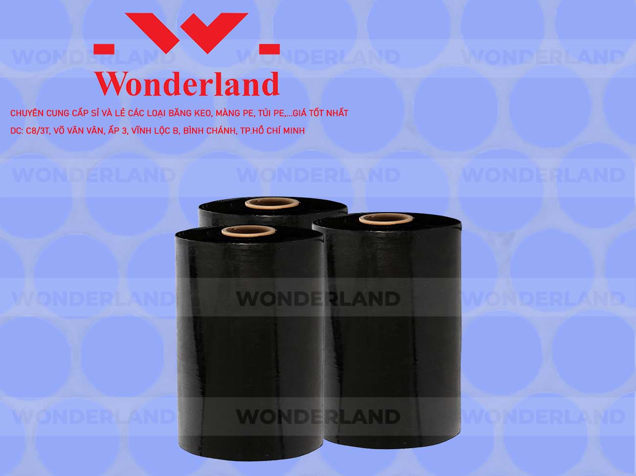 MÀNG PE ĐEN 10.9KG LÕI 500G WONDERLAND CHẤT LƯỢNG TỐT NHẤT
