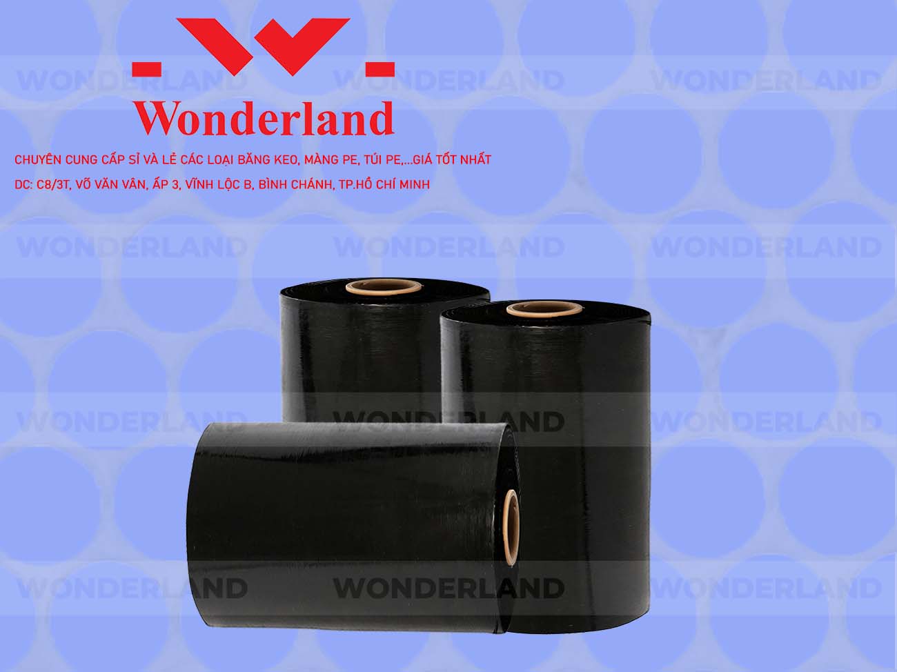 MÀNG PE ĐEN 10.9KG LÕI 500G WONDERLAND GIÁ TỐT