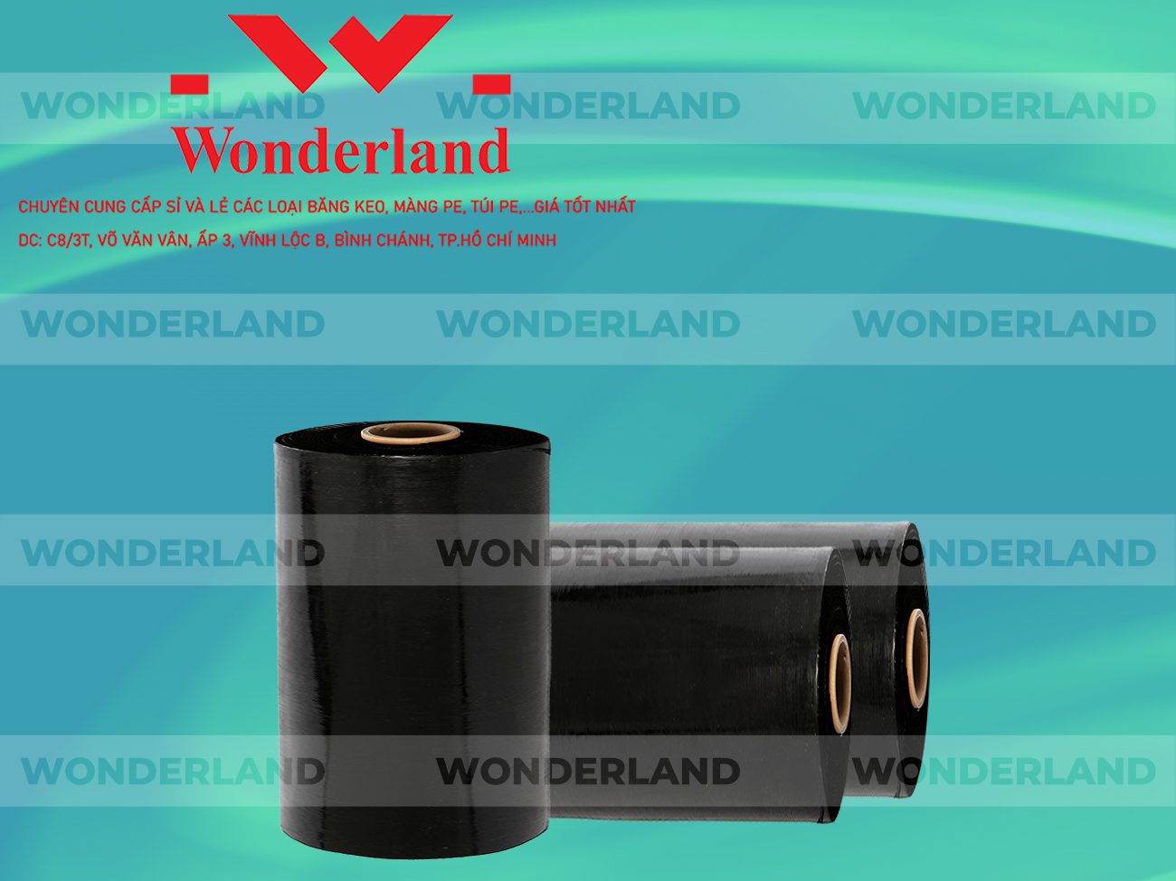 MÀNG PE ĐEN 10KG LÕI 500G WONDERLAND GIÁ TỐT