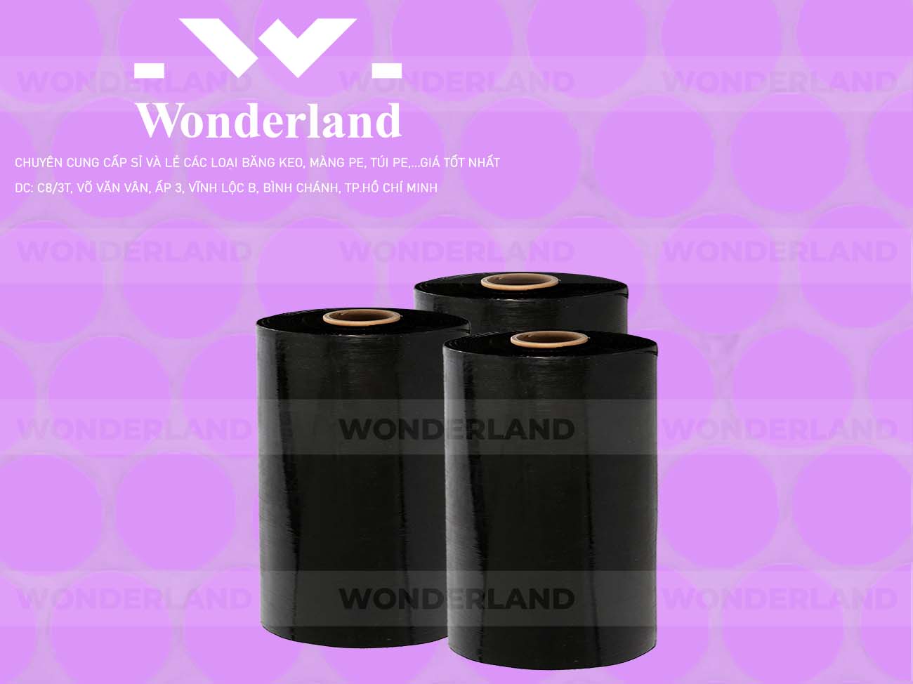 MÀNG PE ĐEN 11.0KG LÕI 500G WONDERLAND GIÁ TỐT