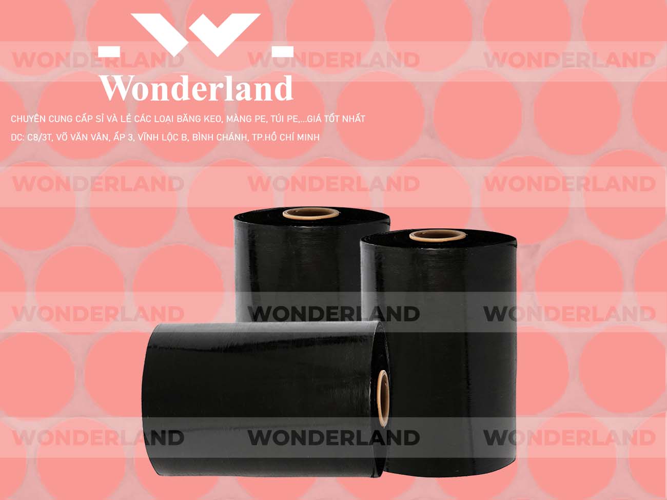 MÀNG PE ĐEN 11.2KG LÕI 500G WONDERLAND GIÁ TỐT