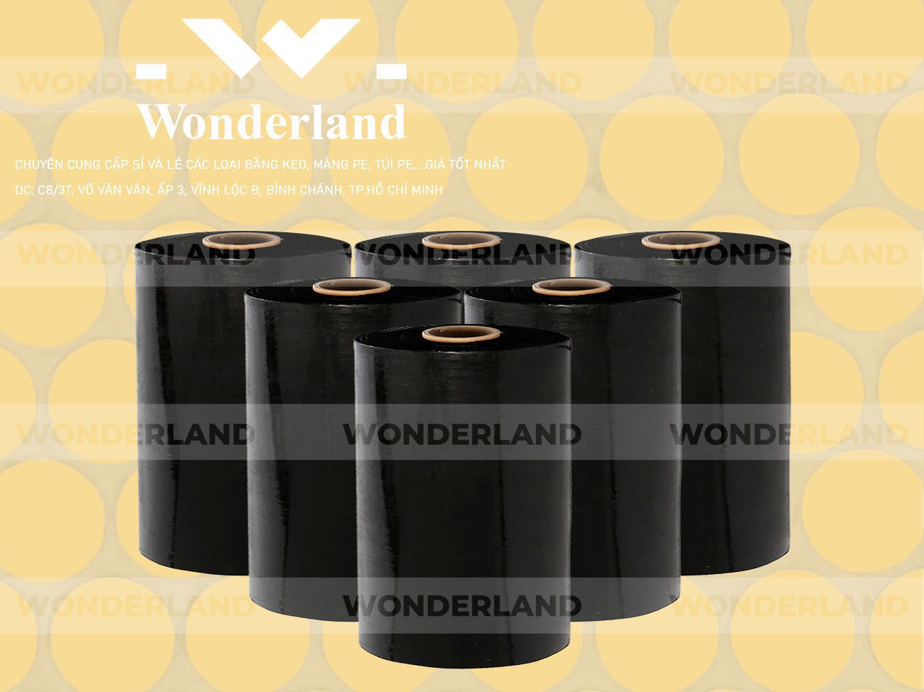 MÀNG PE ĐEN 11.3KG LÕI 500G WONDERLAND GIÁ TỐT