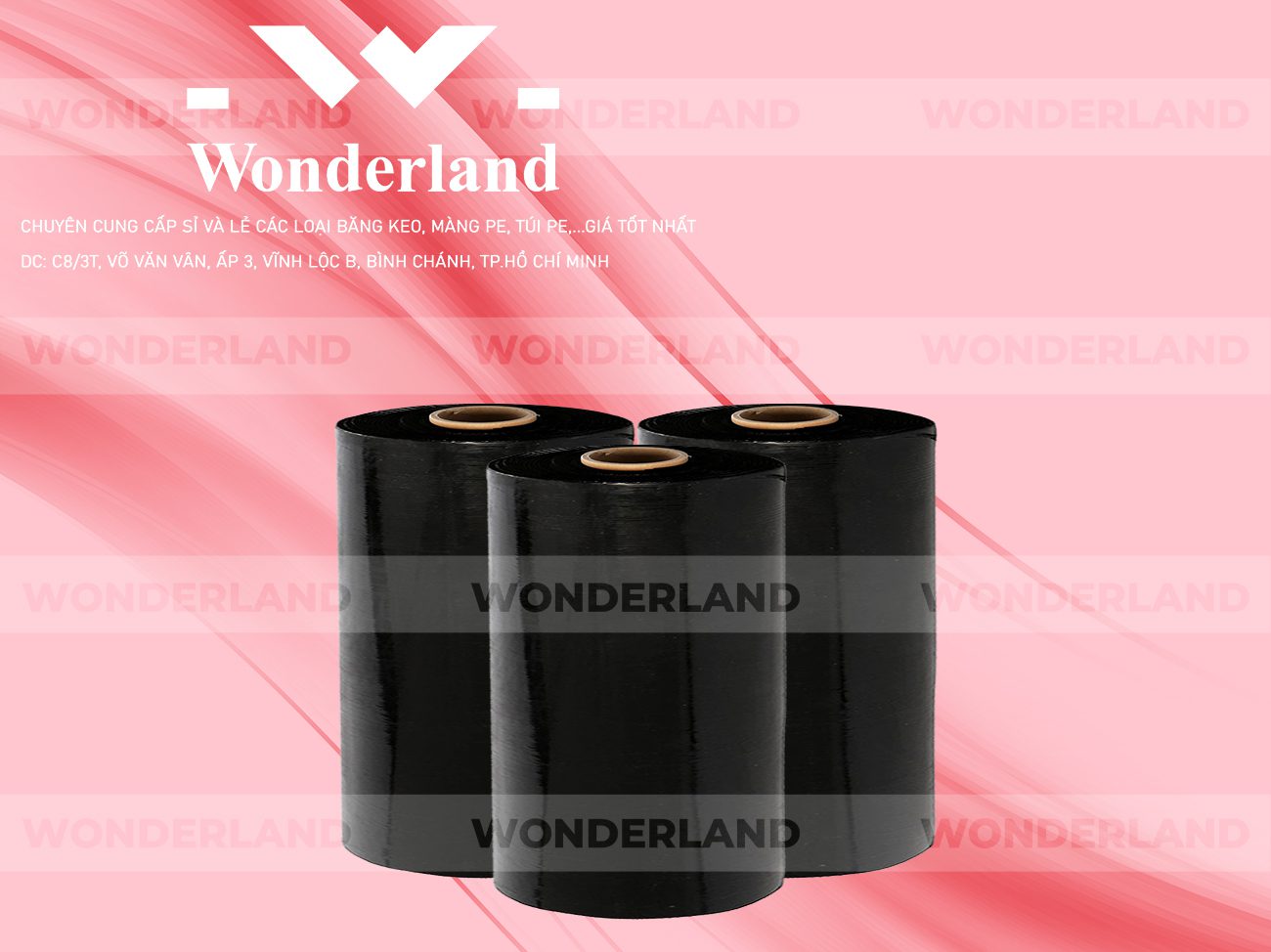 MÀNG PE ĐEN 11.4KG LÕI 500G WONDERLAND CHẤT LƯỢNG TỐT NHẤT