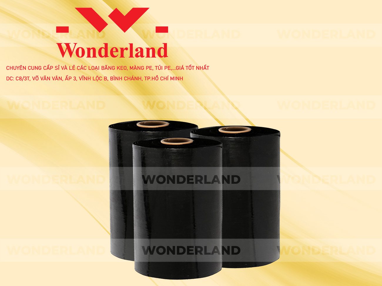 MÀNG PE ĐEN 11.5KG LÕI 500G WONDERLAND CHẤT LƯỢNG TỐT NHẤT