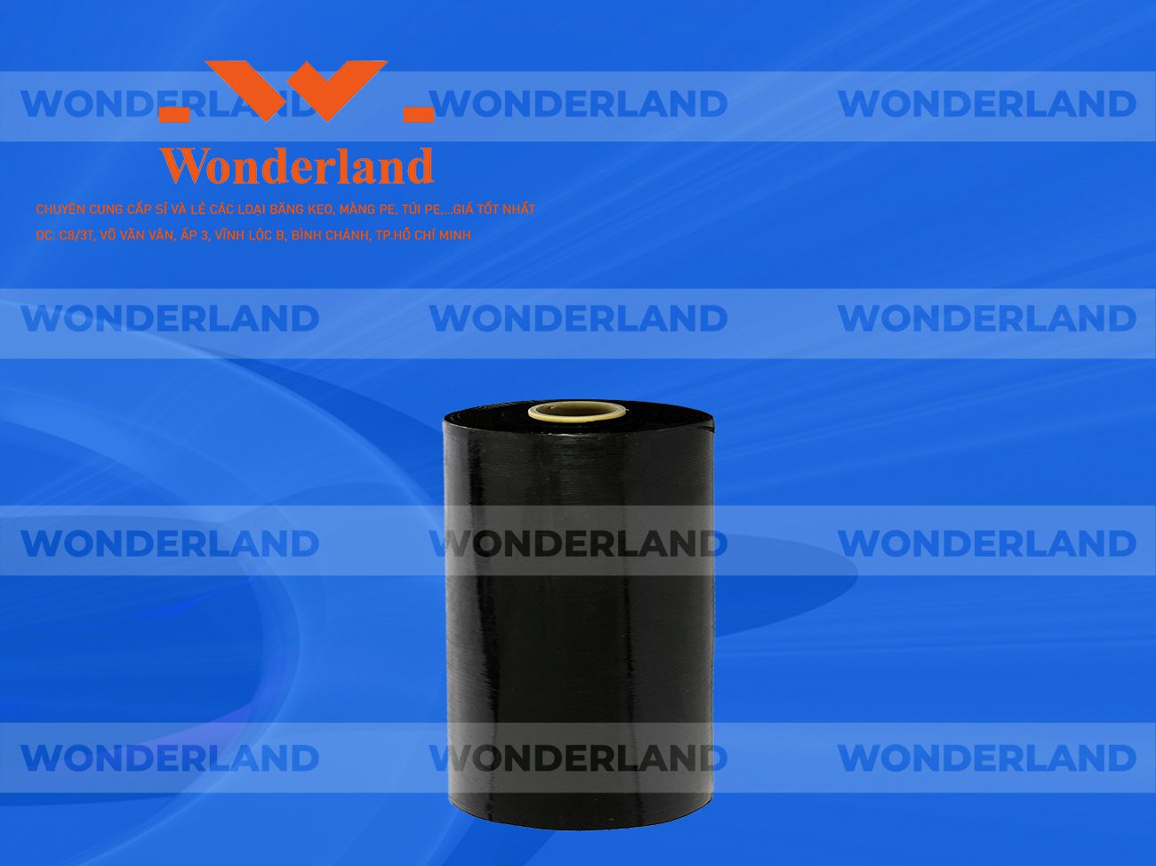 MÀNG PE ĐEN 11.6KG LÕI 1.2KG WONDERLAND CHẤT LƯỢNG HÀNG ĐẦU