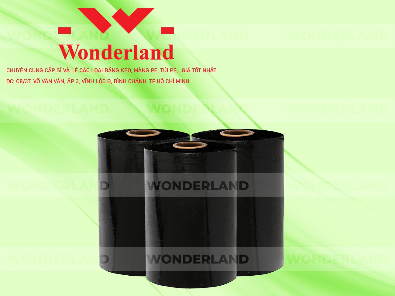 MÀNG PE ĐEN 11.6KG LÕI 500G WONDERLAND CHẤT LƯỢNG TỐT NHẤT