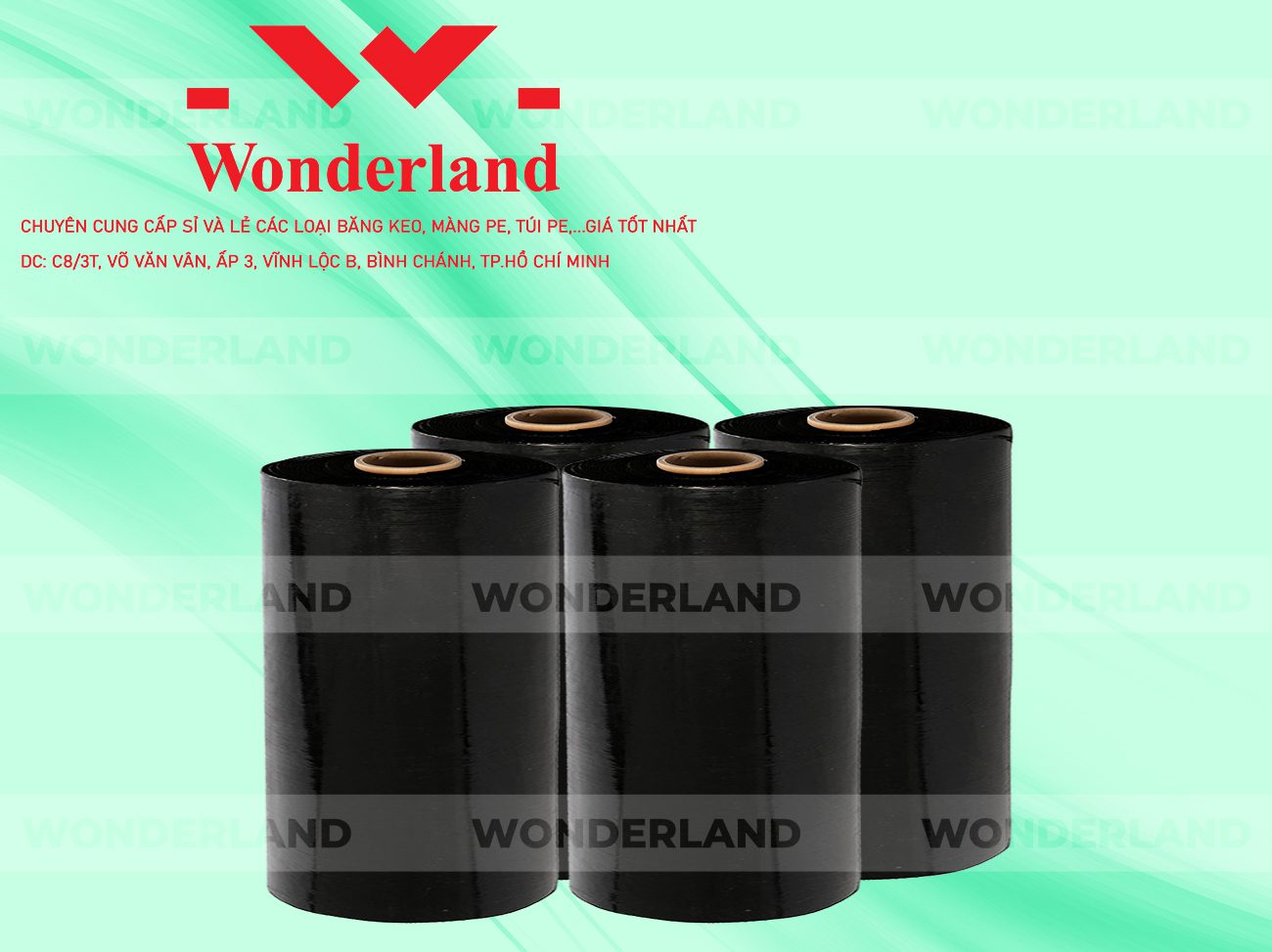 MÀNG PE ĐEN 11.7KG LÕI 500G WONDERLAND CHẤT LƯỢNG TỐT NHẤT