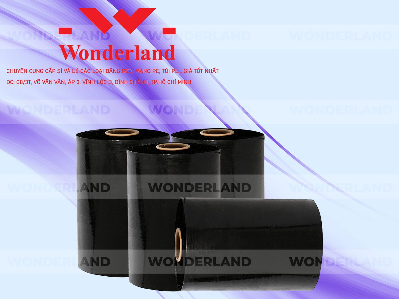 MÀNG PE ĐEN 11.8KG LÕI 500G WONDERLAND CHẤT LƯỢNG TỐT NHẤT