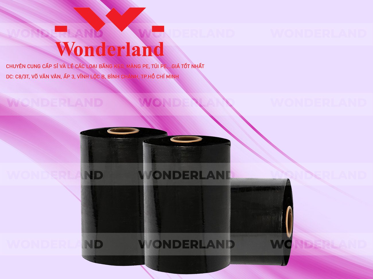 MÀNG PE ĐEN 11.9KG LÕI 500G WONDERLAND GIÁ TỐT