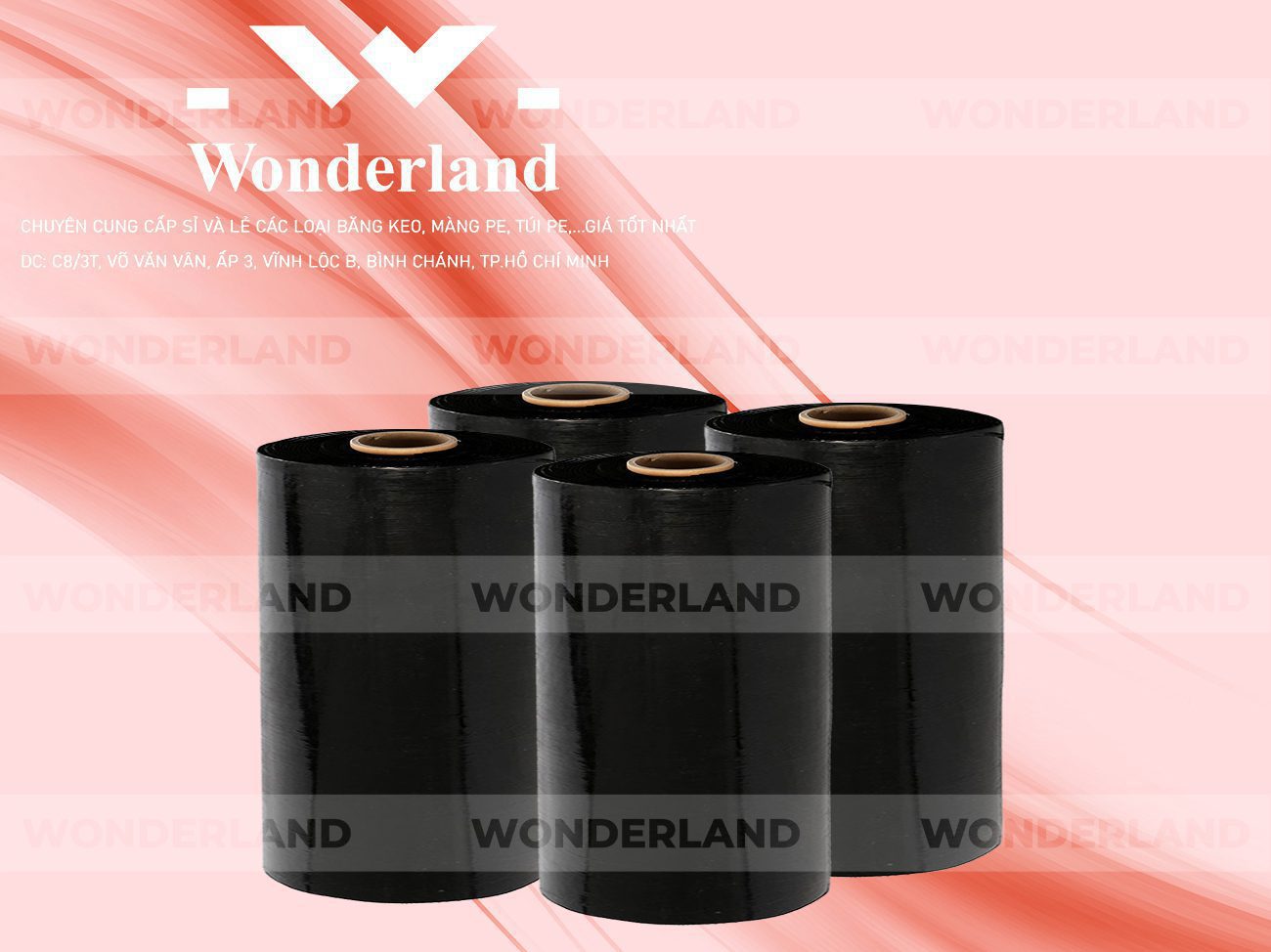 MÀNG PE ĐEN 12.0KG LÕI 1.2KG WONDERLAND GIÁ TỐT