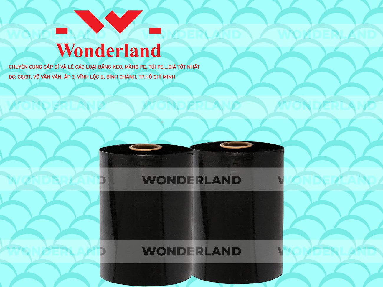 MÀNG PE ĐEN 12.1KG LÕI 1.2KG WONDERLAND CHẤT LƯỢNG TỐT NHẤT
