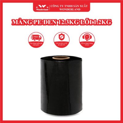 MÀNG PE ĐEN 12.3KG LÕI 1.2KG WONDERLAND