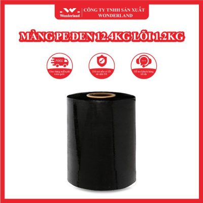 MÀNG PE ĐEN 12.4KG LÕI 1.2KG WONDERLAND