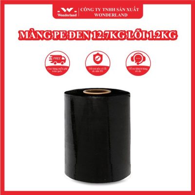 MÀNG PE ĐEN 12.7KG LÕI 1.2KG WONDERLAND