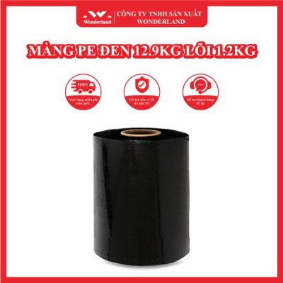 MÀNG PE ĐEN 12.9KG LÕI 1.2KG WONDERLAND