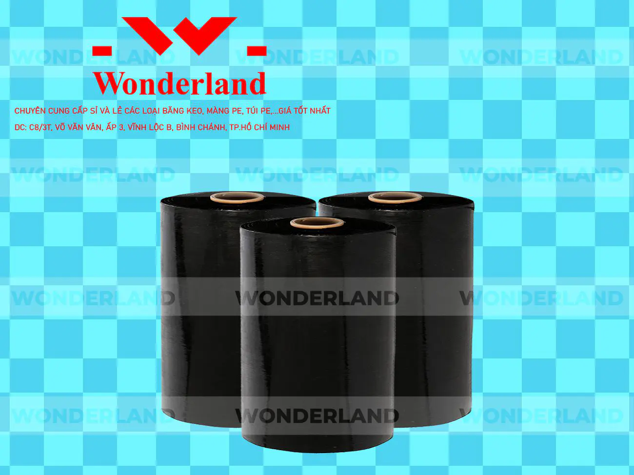 MÀNG PE ĐEN 13.1KG LÕI 1.2KG WONDERLAND GIÁ TỐT