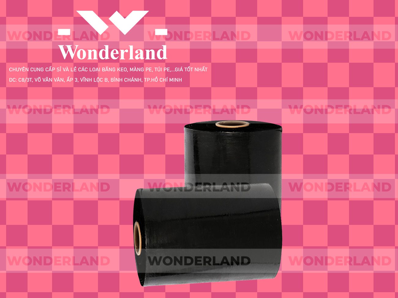 MÀNG PE ĐEN 13.3KG LÕI 1.2KG WONDERLAND CHẤT LƯỢNG TỐT NHẤT