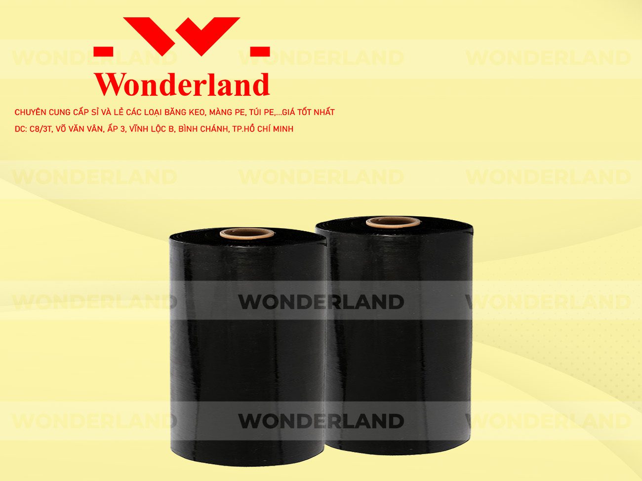MÀNG PE ĐEN 13.5KG LÕI 1.2KG WONDERLAND CHẤT LƯỢNG TỐT NHẤT