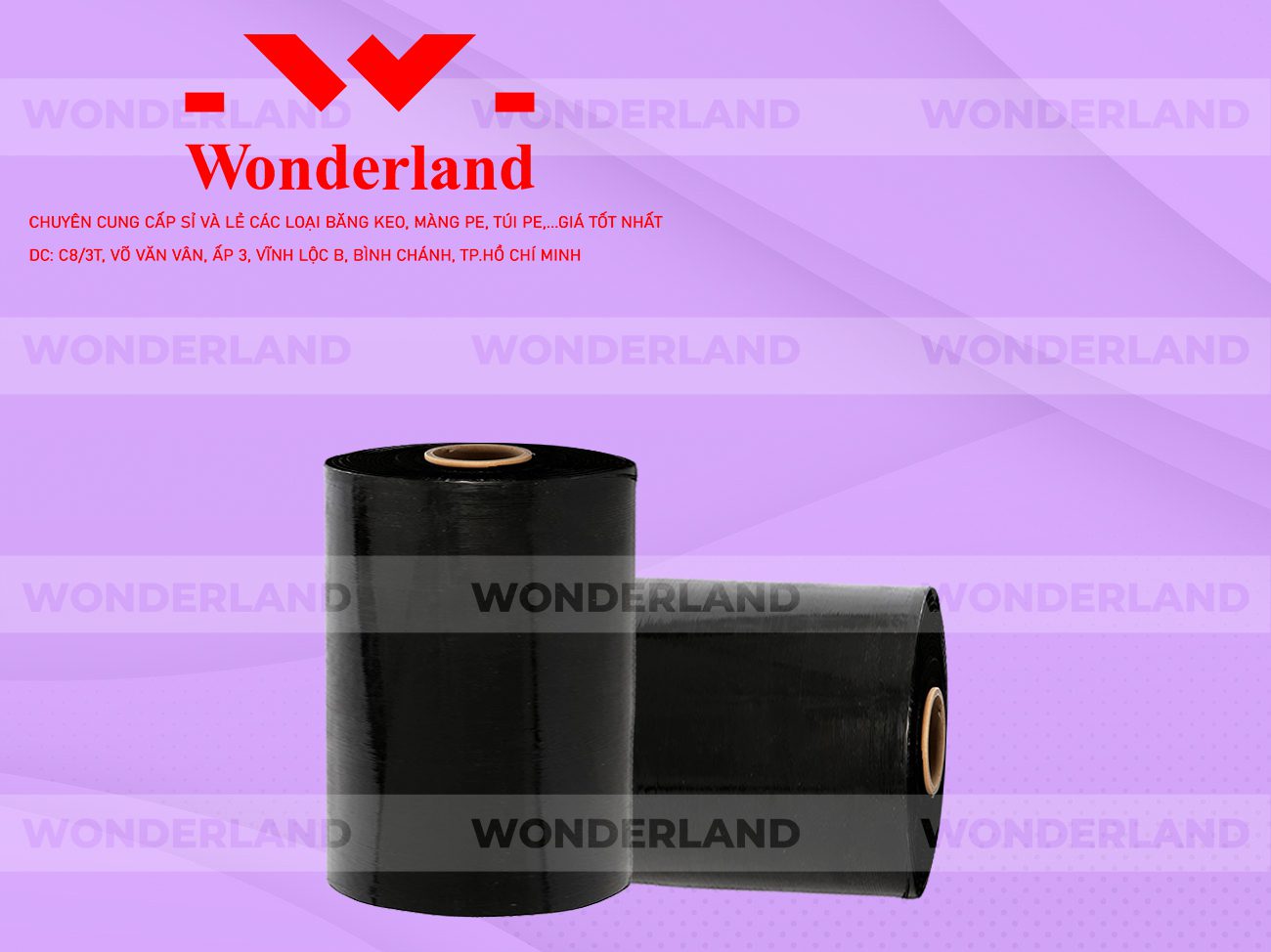 MÀNG PE ĐEN 13.8KG LÕI 1.2KG WONDERLAND CHẤT LƯỢNG TỐT NHẤT