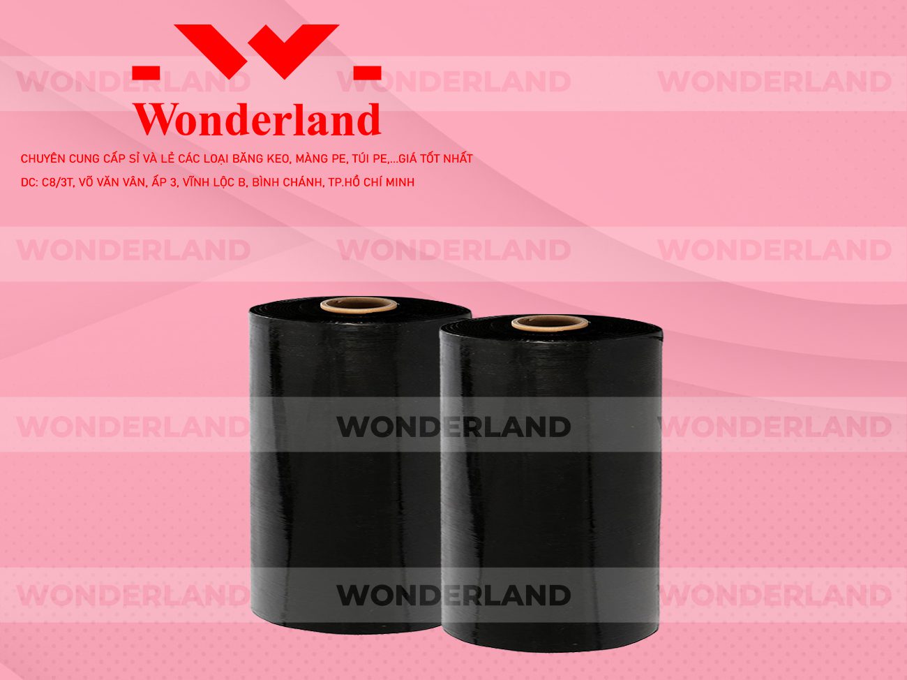 MÀNG PE ĐEN 13.9KG LÕI 1.2KG WONDERLAND CHẤT LƯỢNG TỐT NHẤT