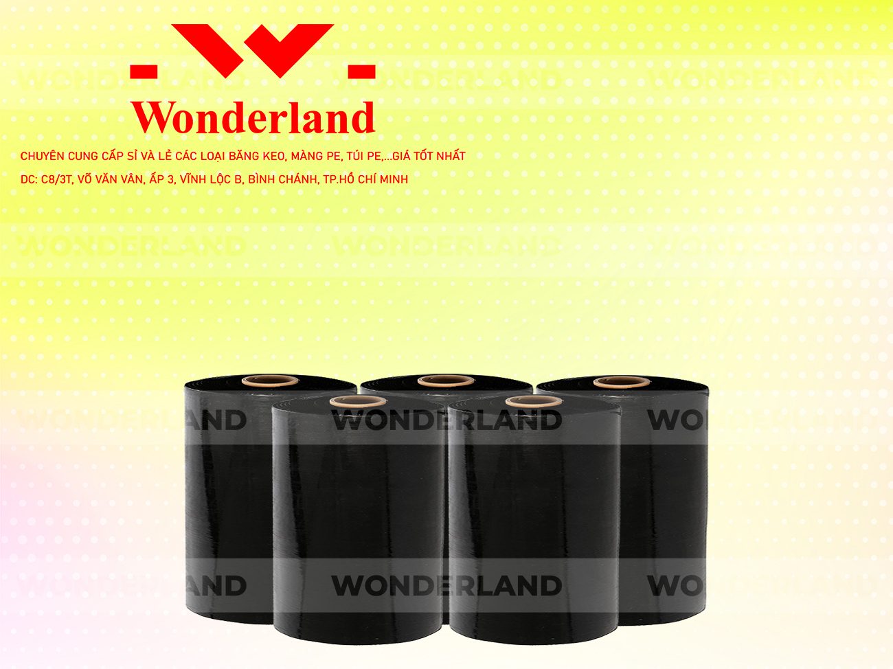 MÀNG PE ĐEN 14.2KG LÕI 1.2KG WONDERLAND CHẤT LƯỢNG TỐT NHẤT