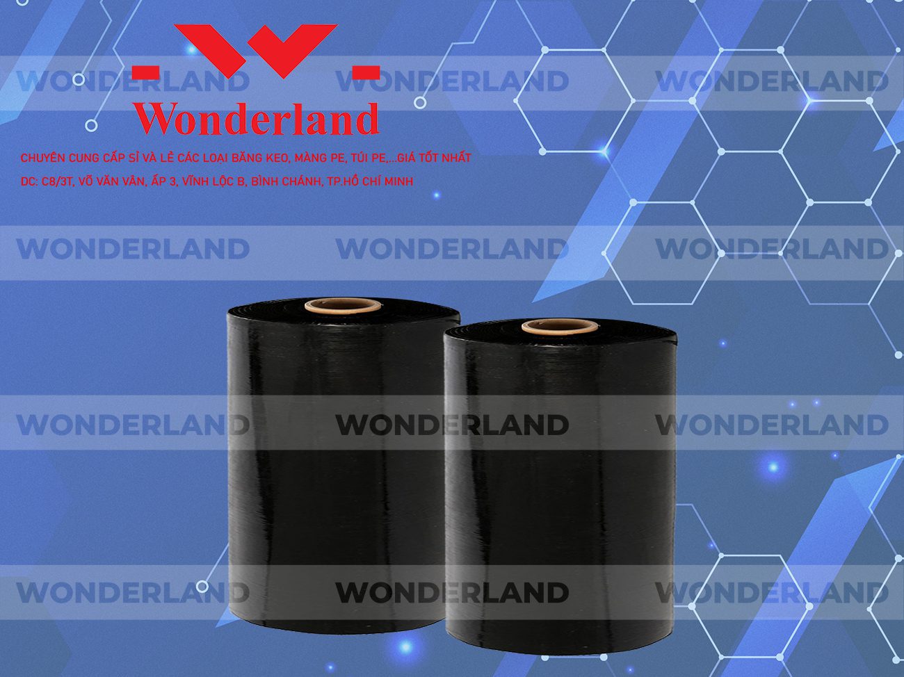 MÀNG PE ĐEN 14.4KG LÕI 1.2KG WONDERLAND CHẤT LƯỢNG TỐT NHẤT