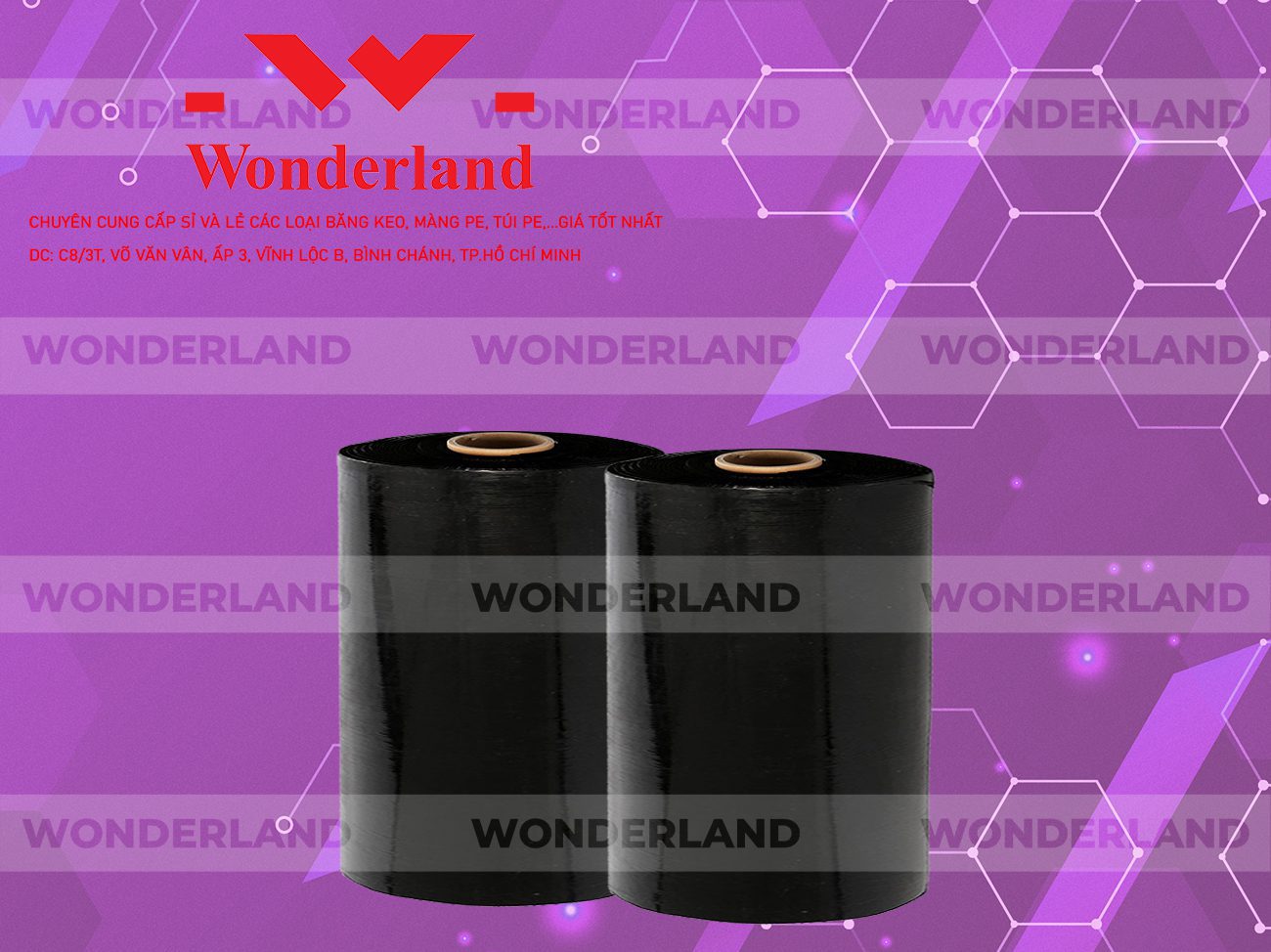 MÀNG PE ĐEN 14.5KG LÕI 1.2KG WONDERLAND CHẤT LƯỢNG TỐT NHẤT