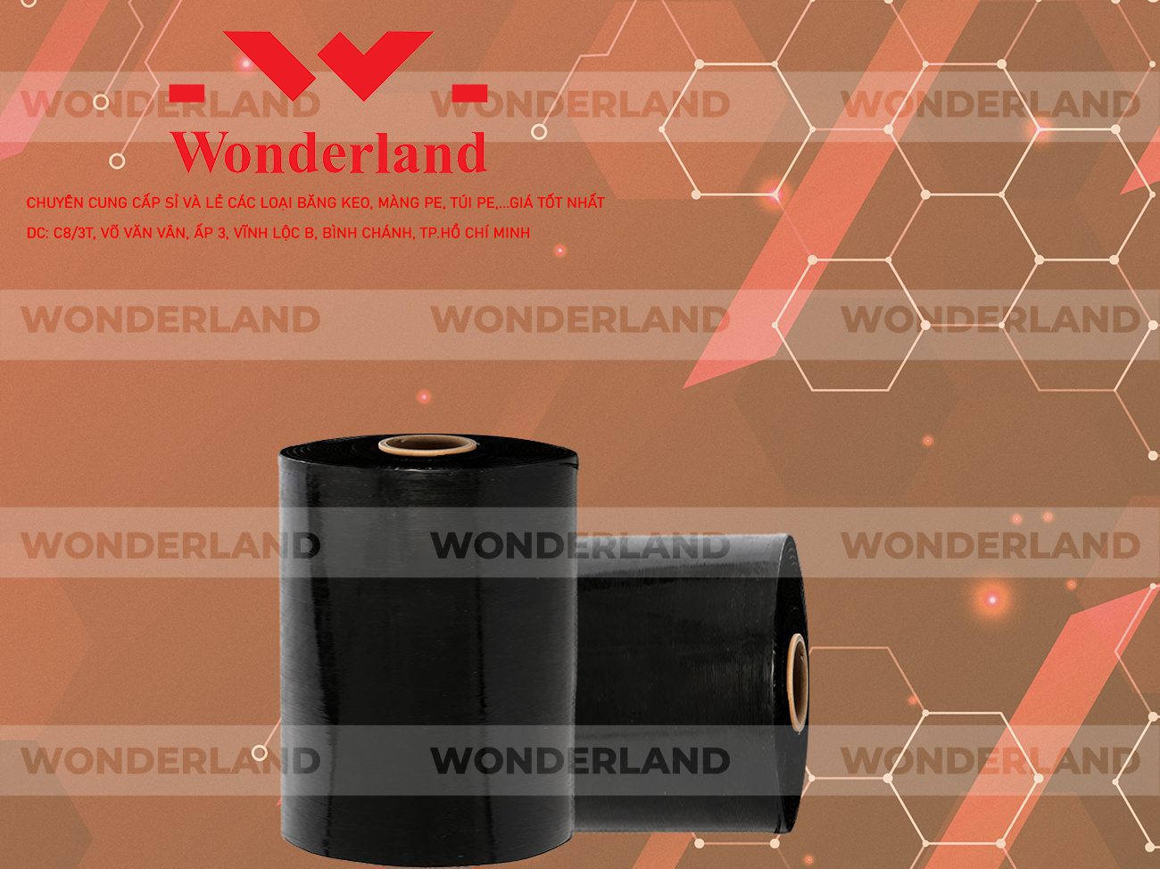 MÀNG PE ĐEN 14.6KG LÕI 1.2KG WONDERLAND CHẤT LƯỢNG TỐT NHẤT