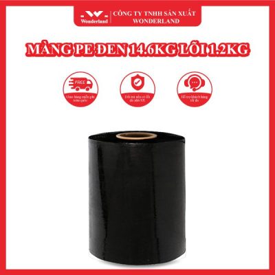 MÀNG PE ĐEN 14.6KG LÕI 1.2KG WONDERLAND