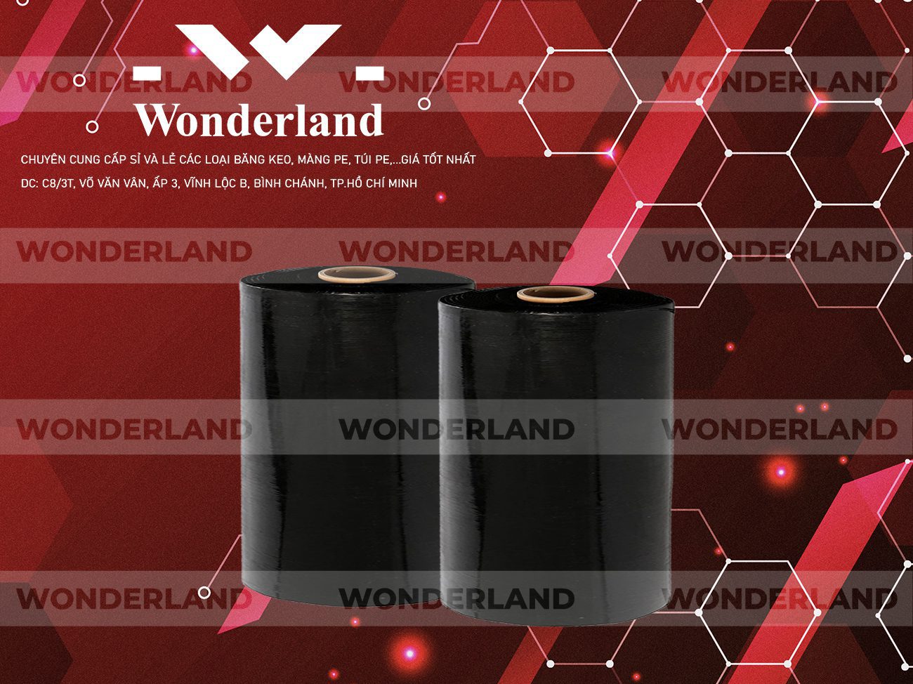 MÀNG PE ĐEN 14.8KG LÕI 1.2KG WONDERLAND CHẤT LƯỢNG TỐT NHẤT