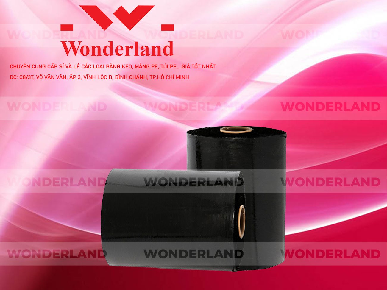 MÀNG PE ĐEN 14.9KG LÕI 1.2KG WONDERLAND CHẤT LƯỢNG TỐT NHẤT