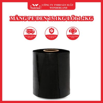MÀNG PE ĐEN 15.1KG LÕI 1.2KG WONDERLAND