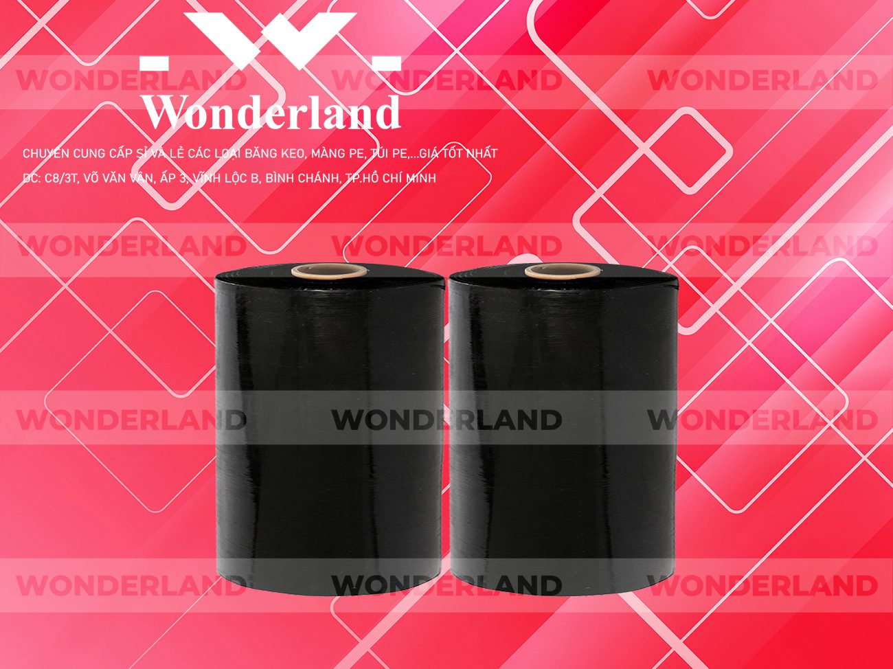 MÀNG PE ĐEN 15.7KG LÕI 1.2KG WONDERLAND CHẤT LƯỢNG TỐT NHẤT