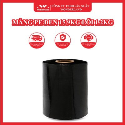 MÀNG PE ĐEN 15.9KG LÕI 1.2KG WONDERLAND