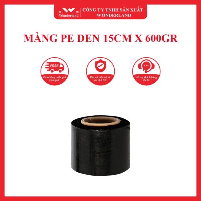 MÀNG PE ĐEN 15CM X 600GR WONDERLAND