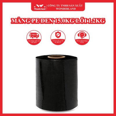 MÀNG PE ĐEN 15.0KG LÕI 1.2KG WONDERLAND