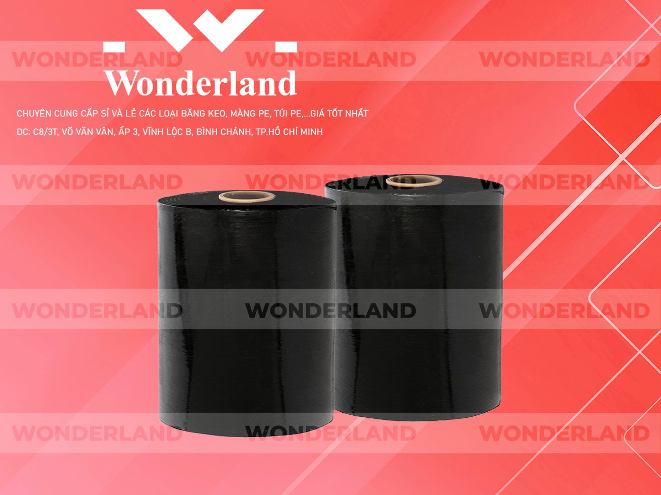 MÀNG PE ĐEN 16.2KG LÕI 1.2KG WONDERLAND CHẤT LƯỢNG TỐT NHẤT