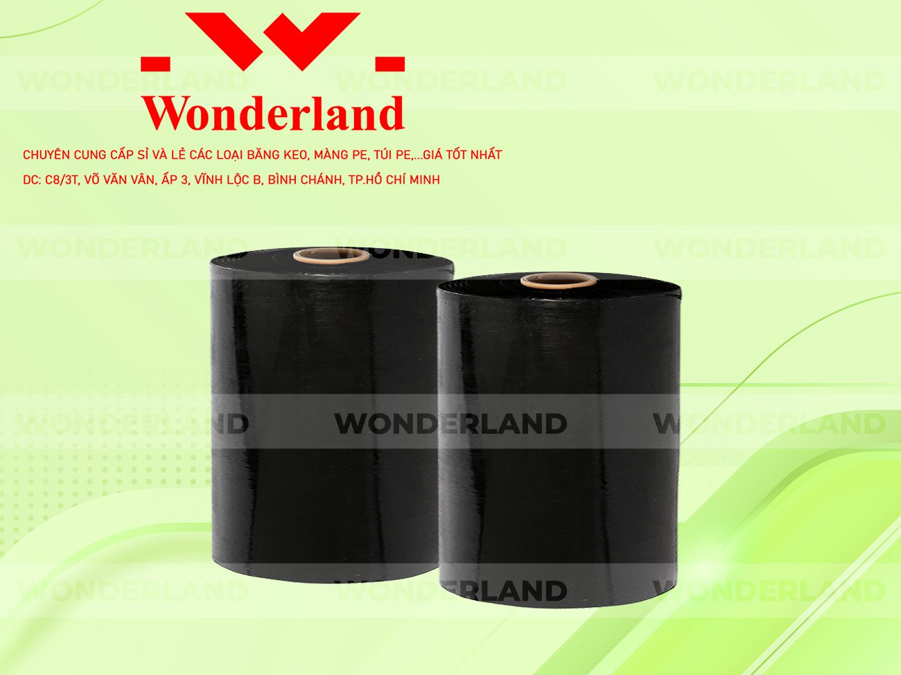 MÀNG PE ĐEN 16.4KG LÕI 1.2KG WONDERLAND CHẤT LƯỢNG TỐT NHẤT