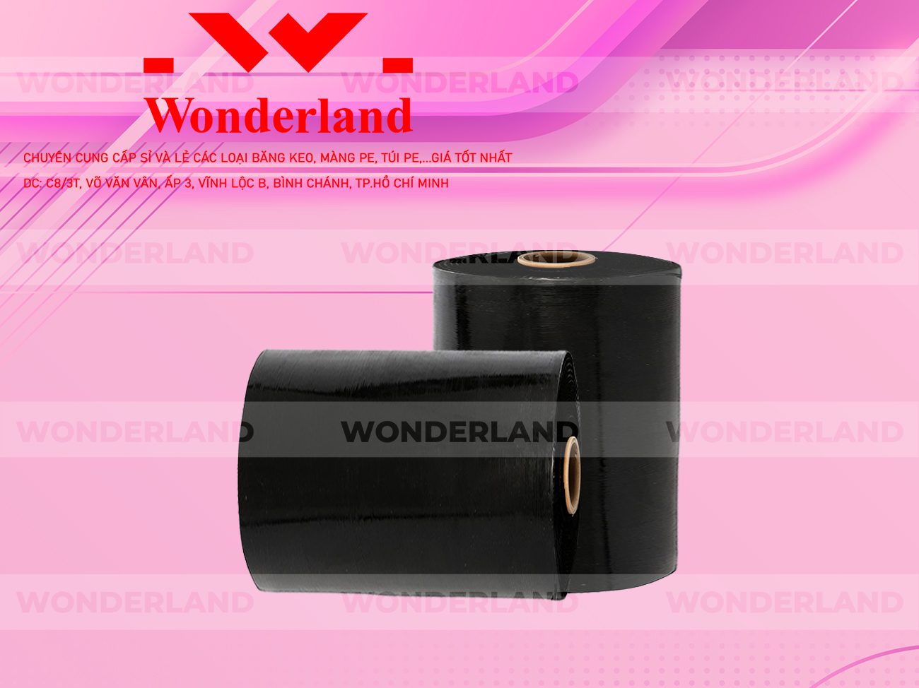 MÀNG PE ĐEN 16.8KG LÕI 1.2KG WONDERLAND CHẤT LƯỢNG TỐT NHẤT
