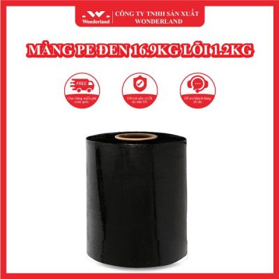 MÀNG PE ĐEN 16.9KG LÕI 1.2KG WONDERLAND