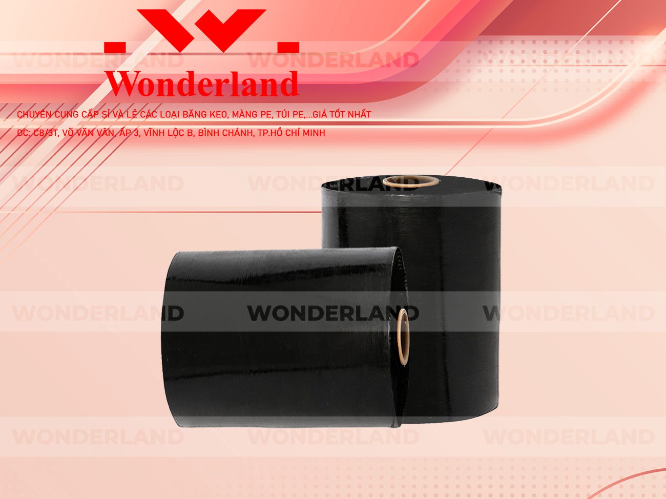 MÀNG PE ĐEN 16.9KG LÕI 1.2KG WONDERLAND CHẤT LƯỢNG TỐT NHẤT