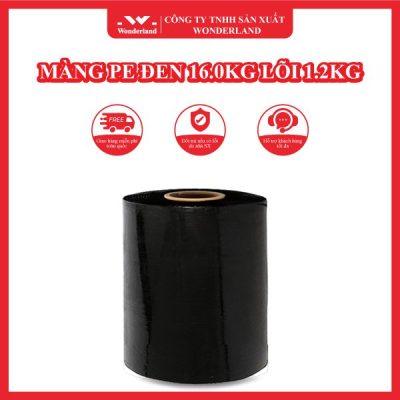 MÀNG PE ĐEN 16.0KG LÕI 1.2KG WONDERLAND