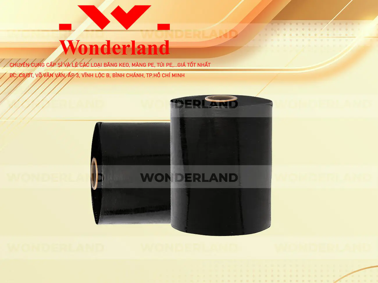 MÀNG PE ĐEN 17.0KG LÕI 1.2KG WONDERLAND CHẤT LƯỢNG TỐT NHẤT